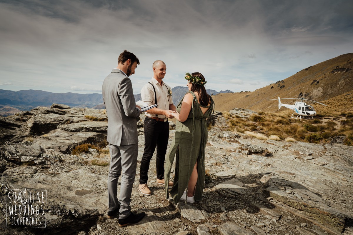 Cecil Peak mountain wedding