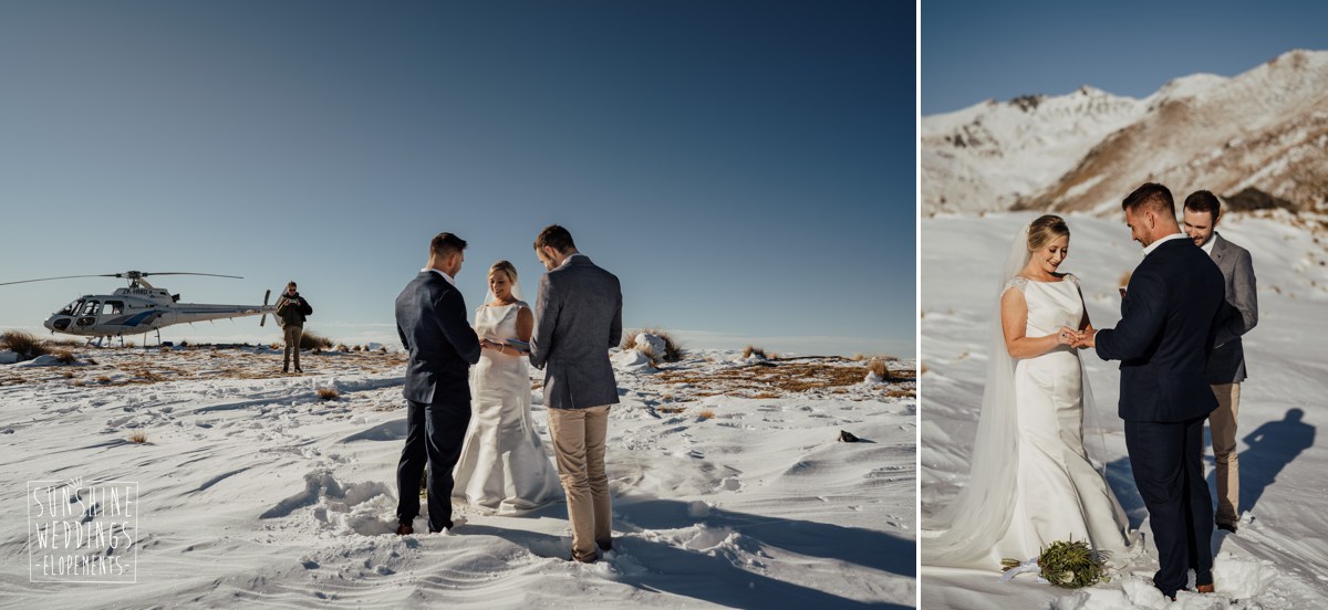 snow wedding Queenstown