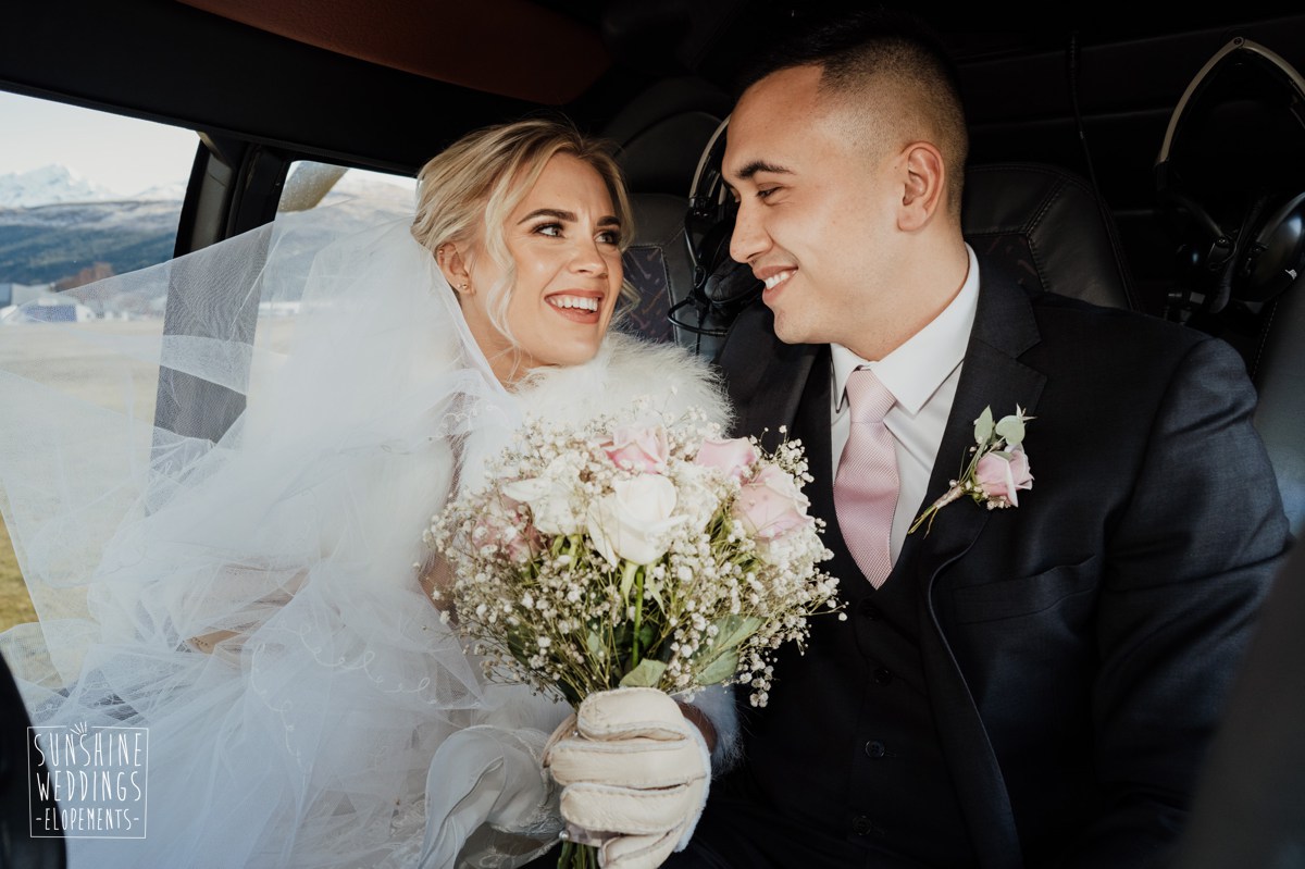 queenstown heli wedding
