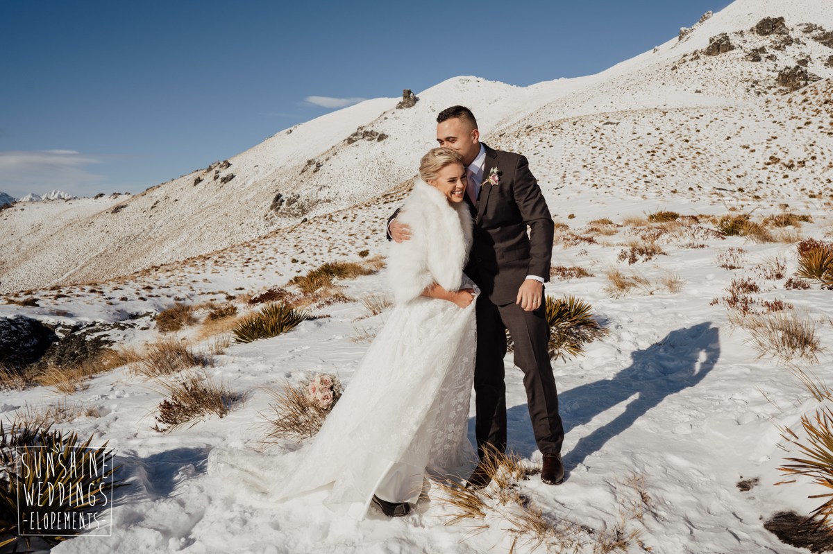 elopement mountain snow