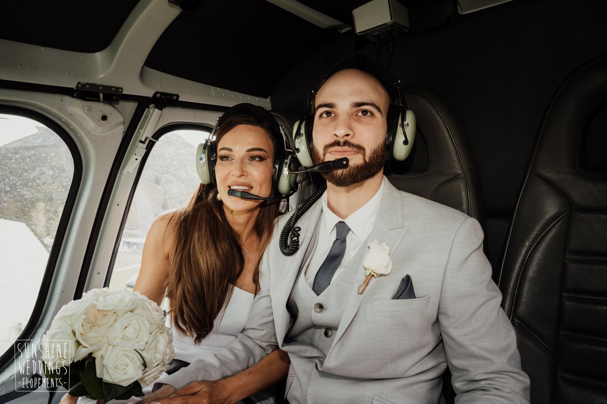 helicopter wedding