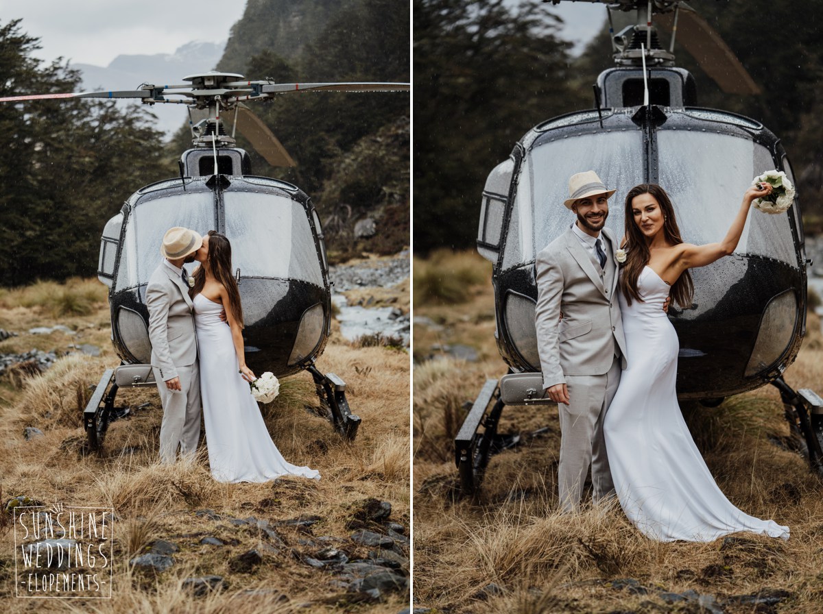 queenstonw heliwedding photographer