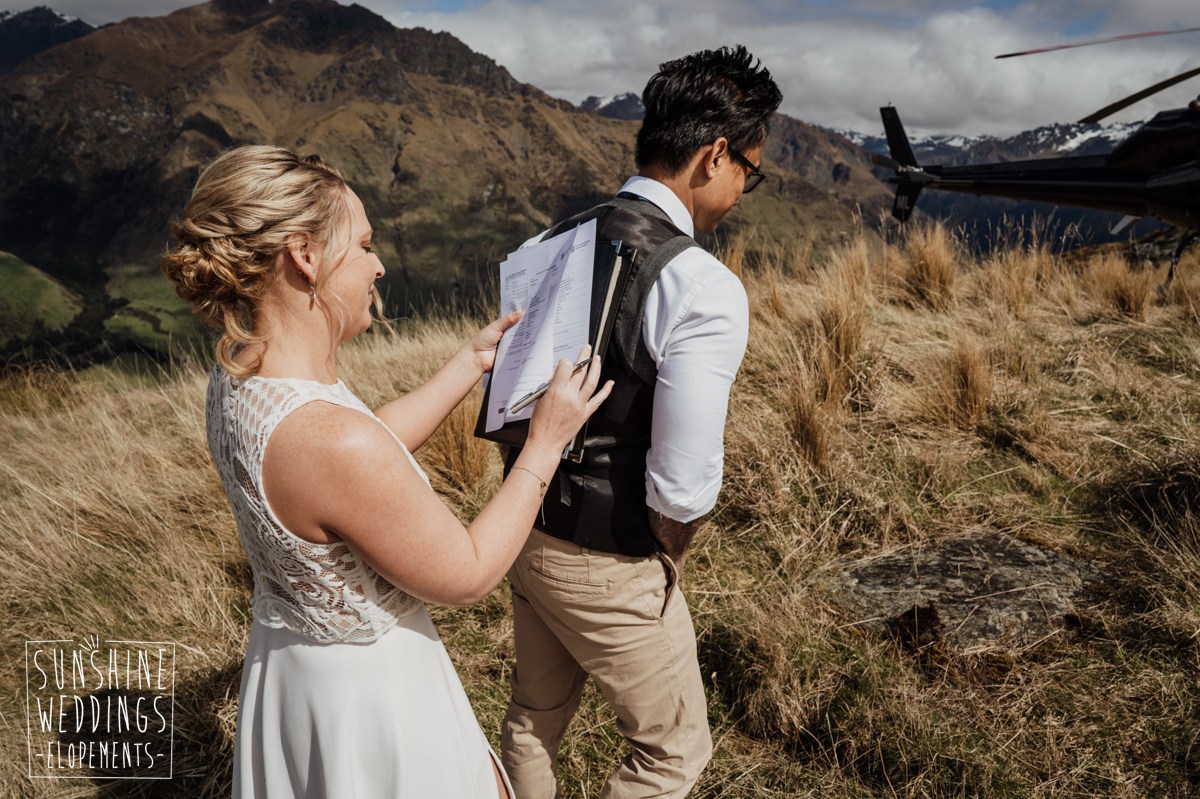 queenstown mountain weddings