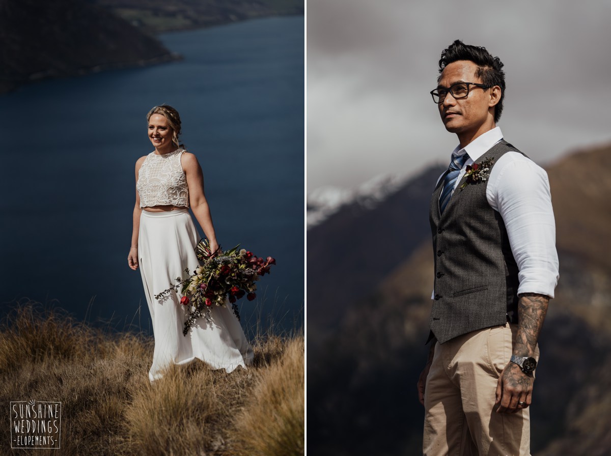 bride and groom nz elopement