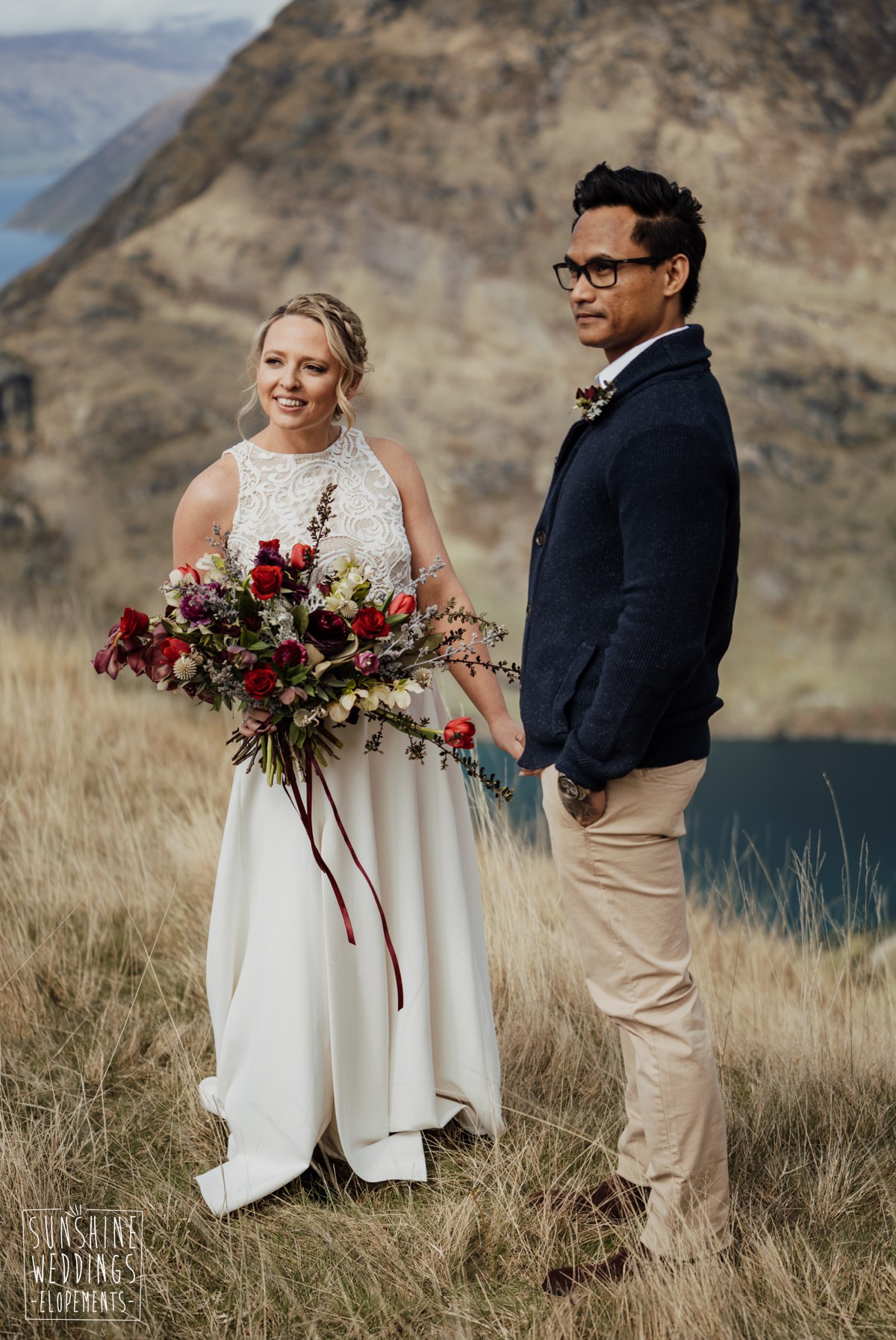 Crimson flowers queenstown