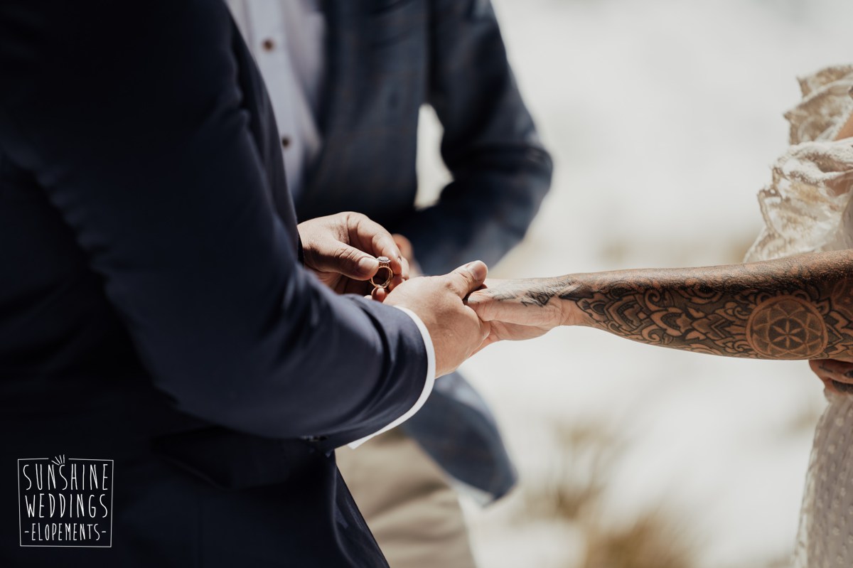 exchange wedding ring photography