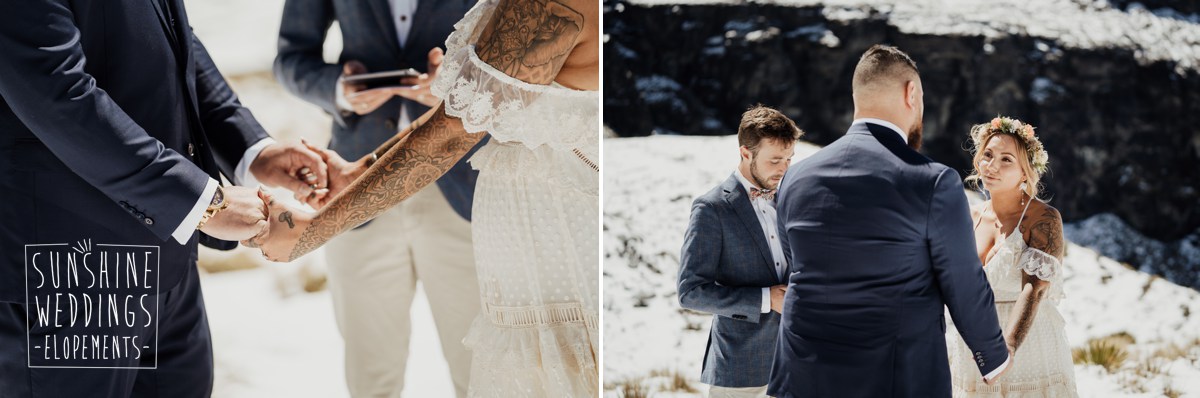 mountain wedding ceremony queenstown