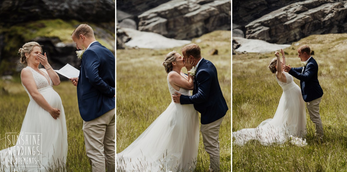 wedding ceremony earnslaw burn