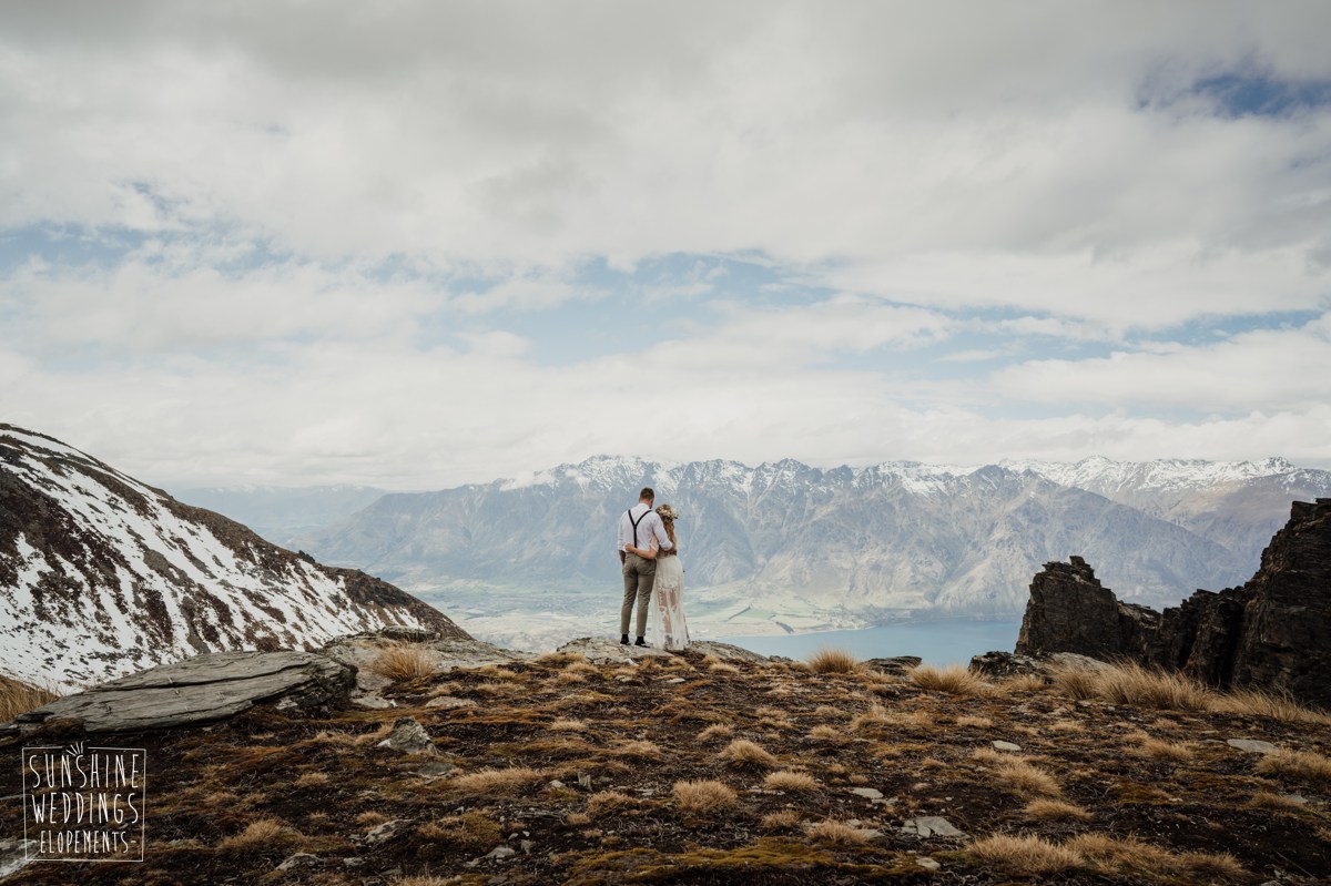 garden spurs mountain wedding