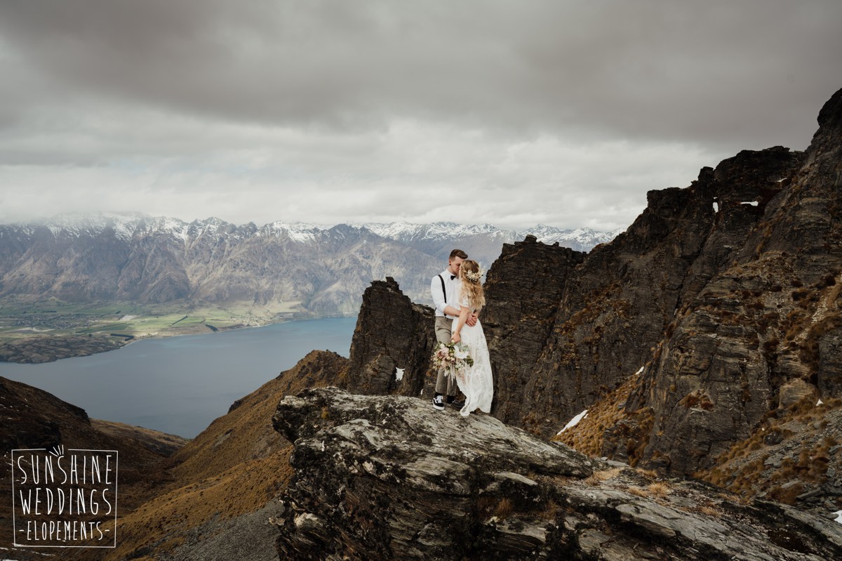garden spurs mountain wedding