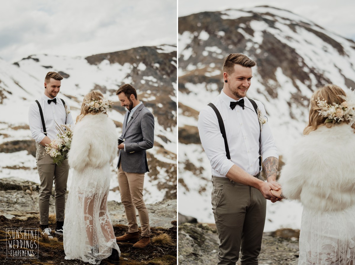 mountain wedding ceremony