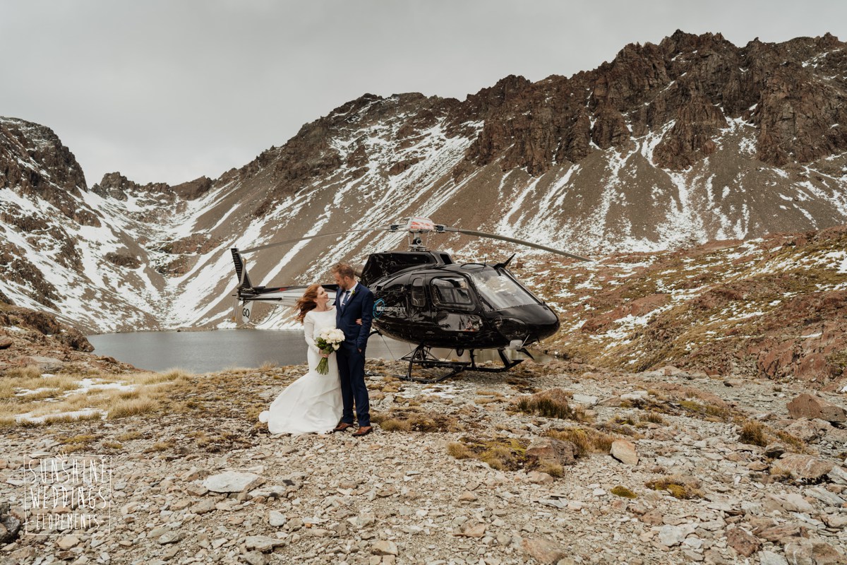 mountain helicopter wedding nz