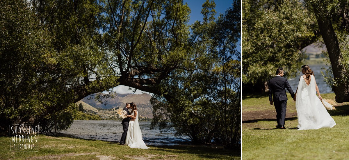 lake hayes elopement wedding photography