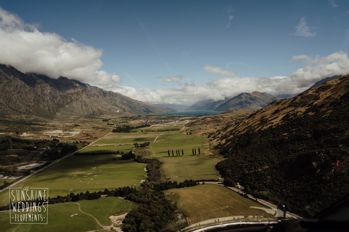 helicopter wedding flight queenstown
