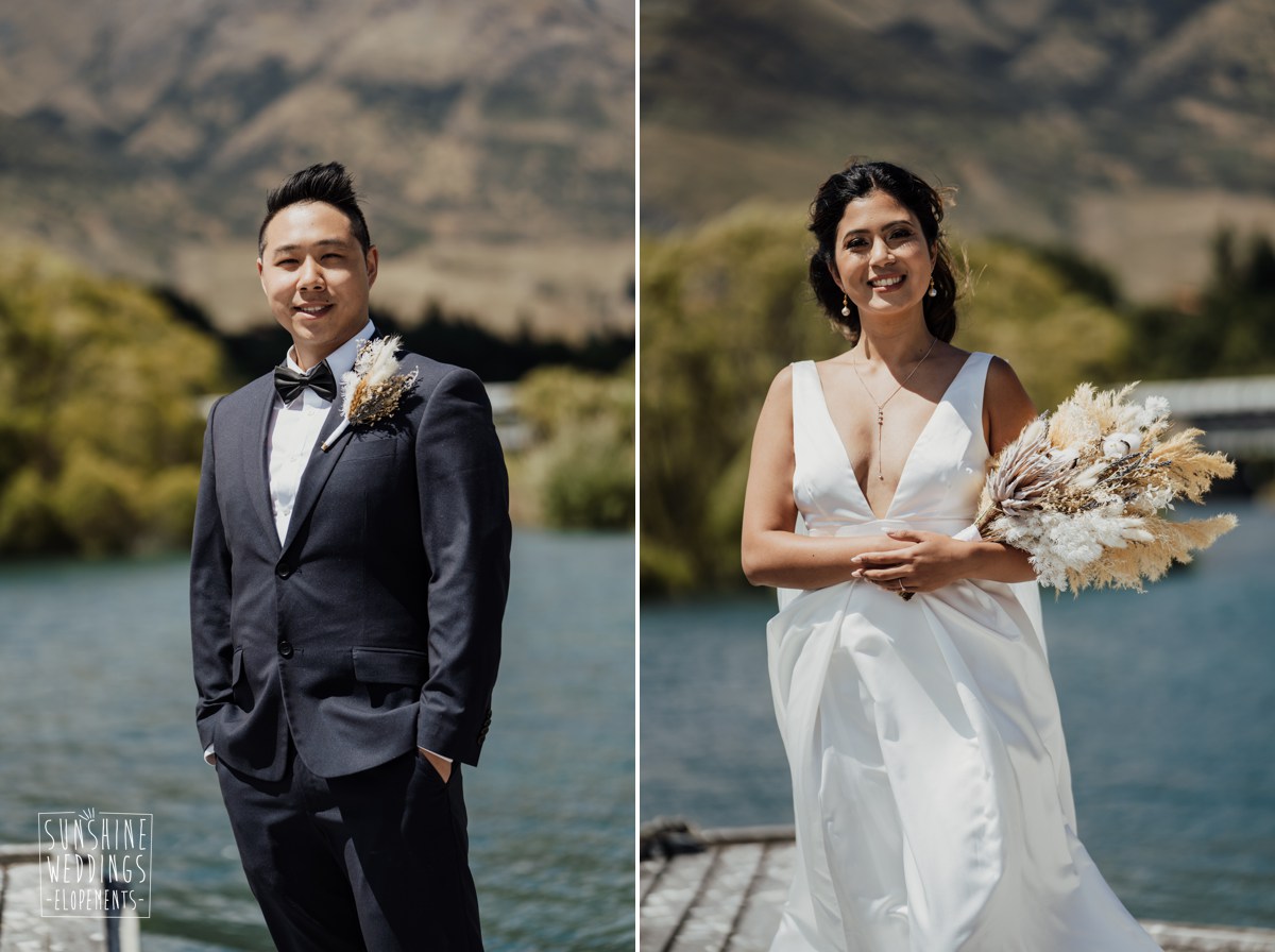 wedding couple hilton queenstown nz