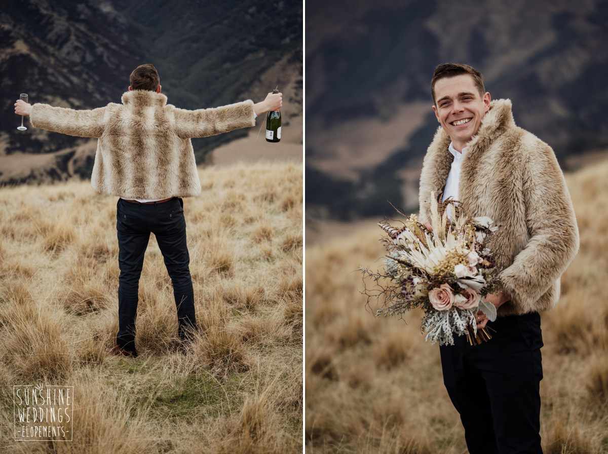 groom mountain elopement