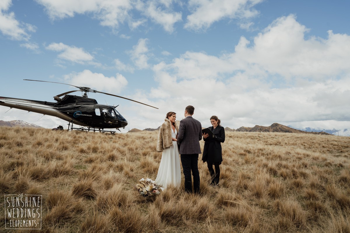 heliwedding queenstown packages