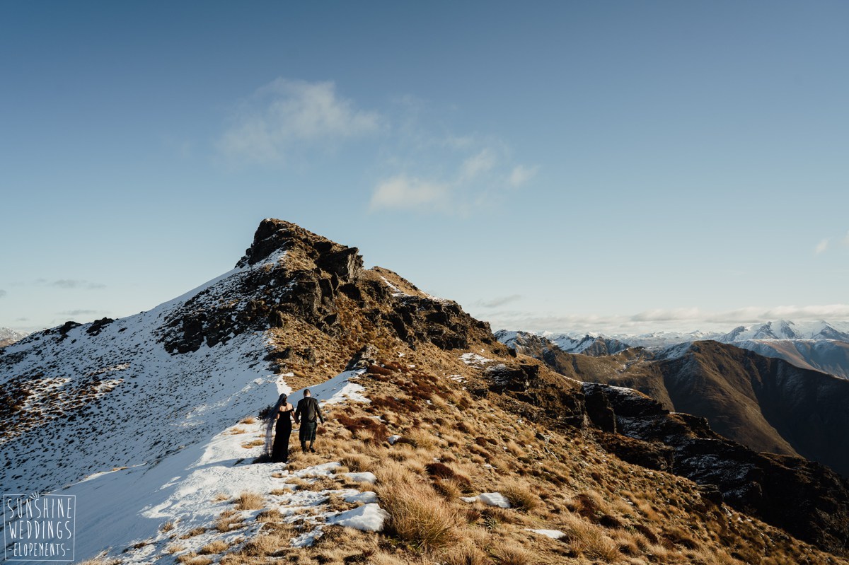 cecil peak ridgeline elopement photography