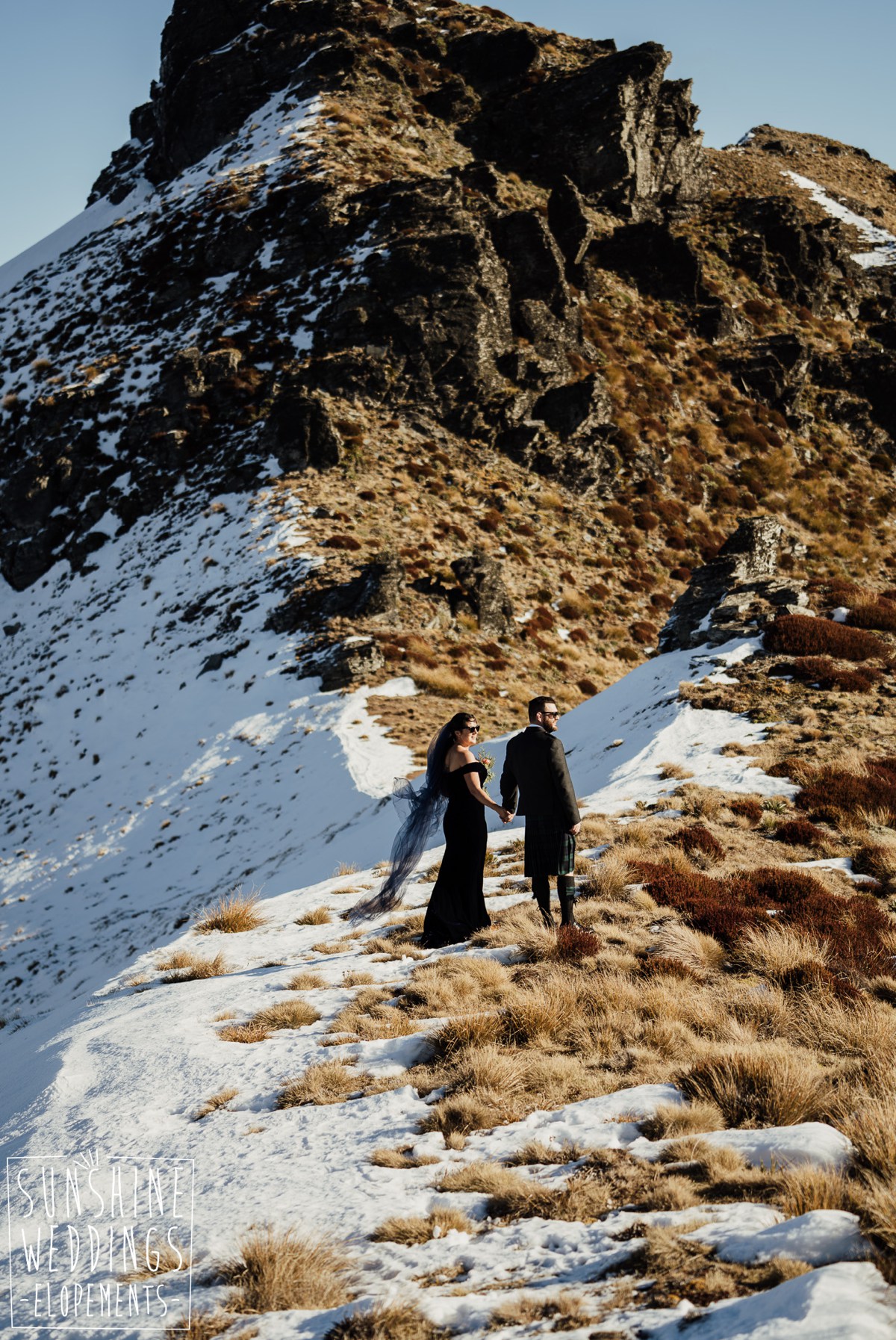 mountain ridge heli wedding