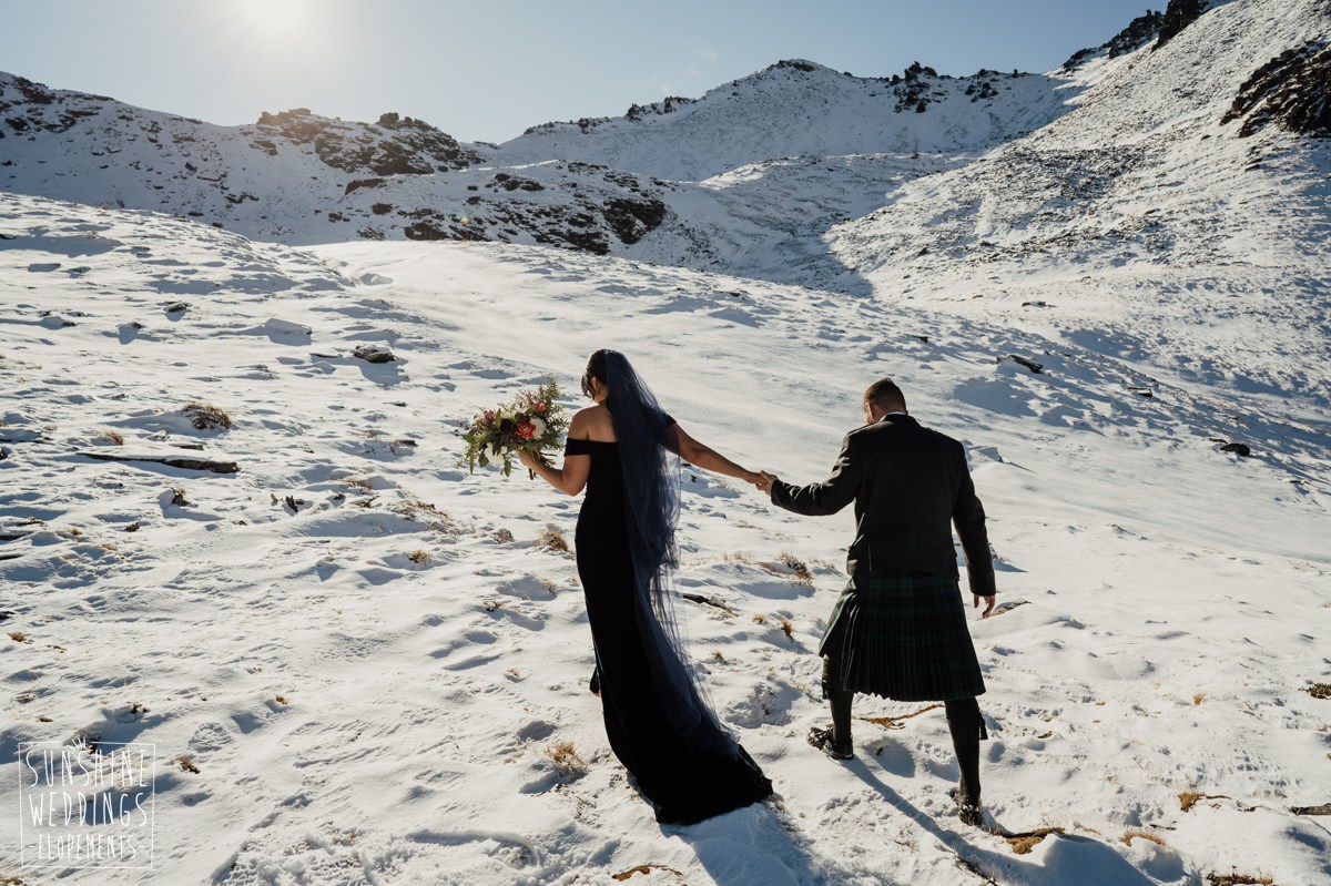 snow mountain wedding queenstown