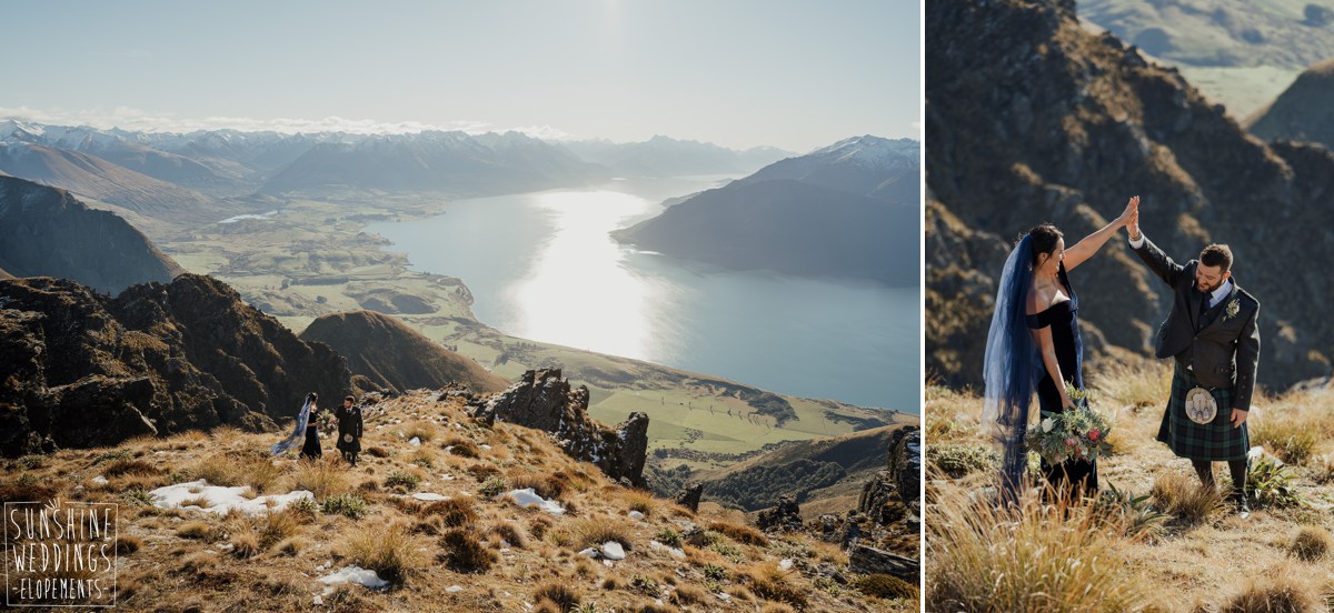 mountain views heli wedding elope