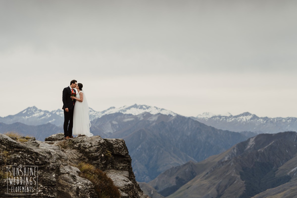 elopement cecil peak mountain wedding