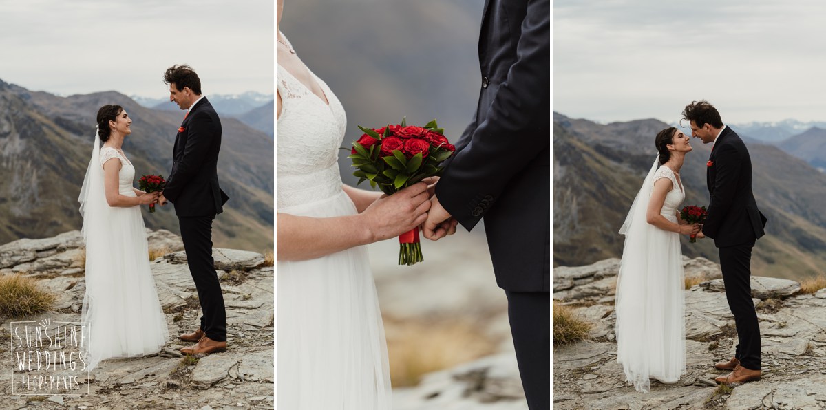 elopement mountain wedding ceremony