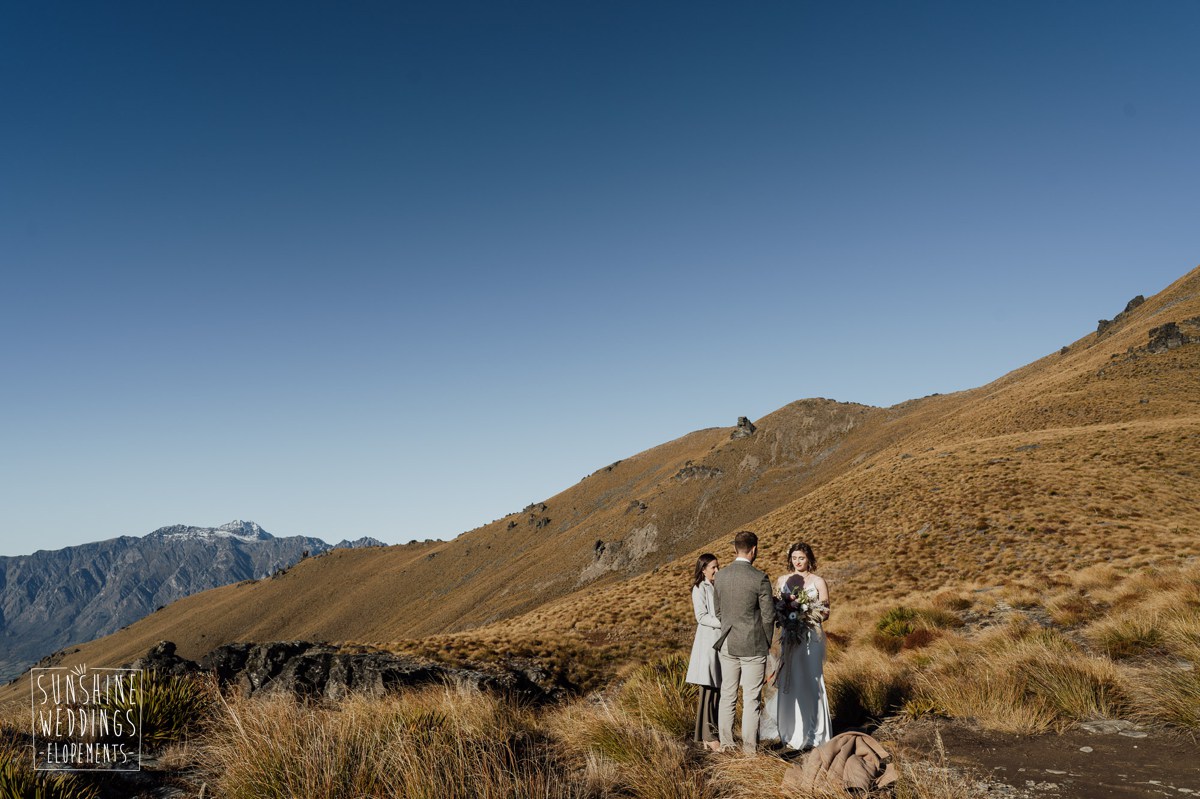 wedding on the ledge queenstown