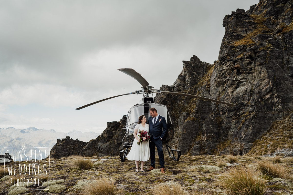 helicopter wedding garden spur