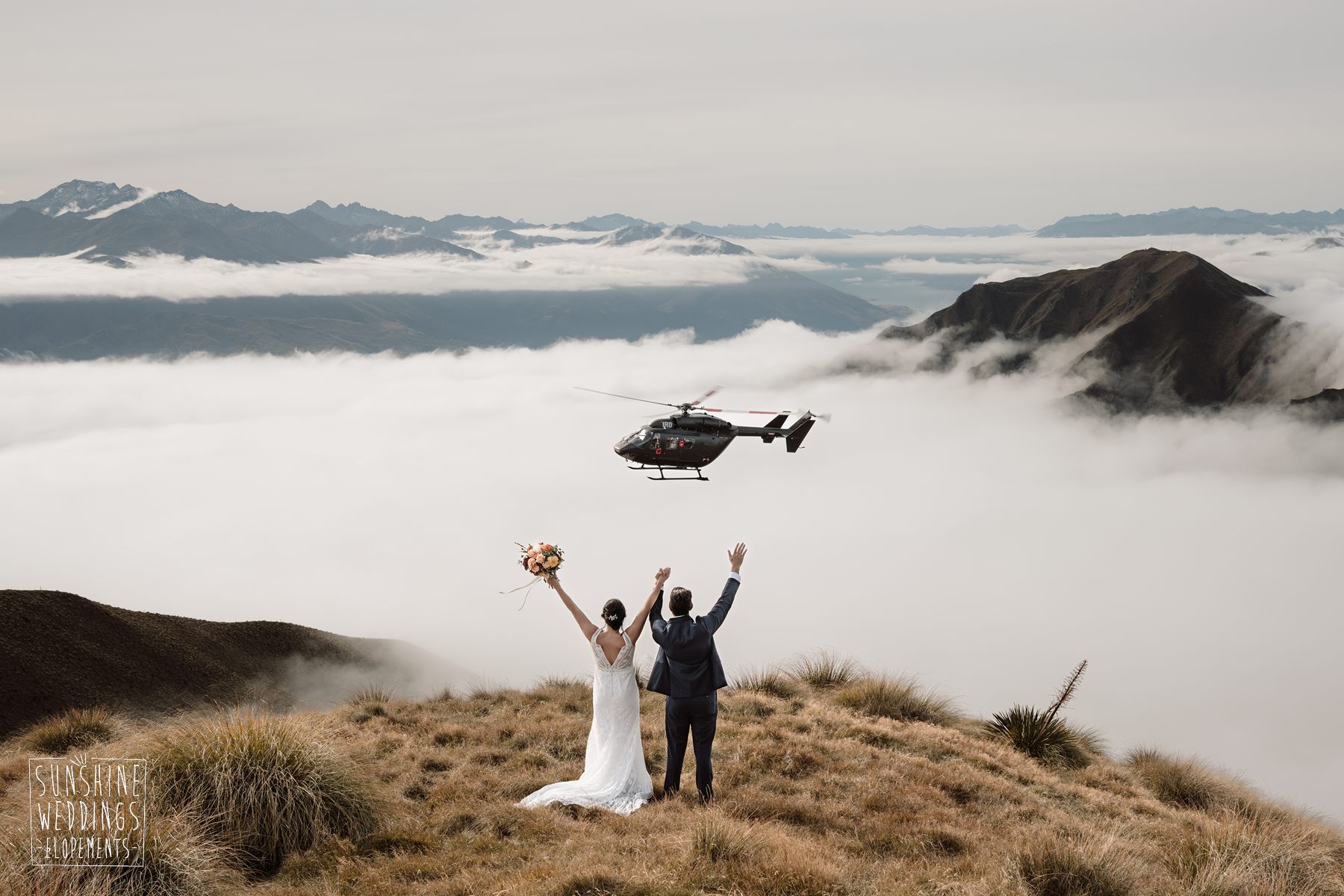 mountain helicopter adventure elopement
