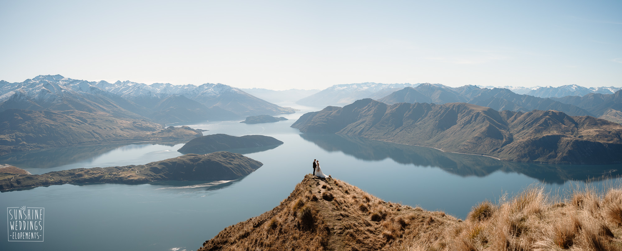 Coromandel Peak wedding photo