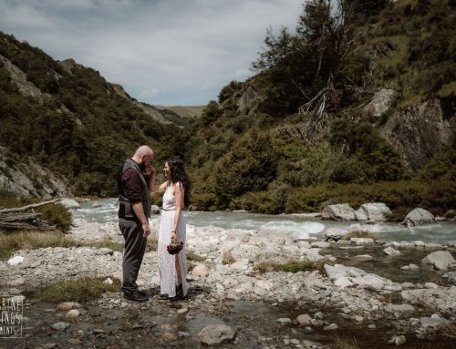 Amy + Tom / Doc Martens, Dark Florals and a Secret Waterfall / Moonlight Creek Elopement